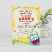 Invitation Fête d'anniversaire Monster pour tous les âges (Debout devant)