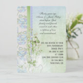 Invitation fête d'anniversaire muguet (Debout devant)