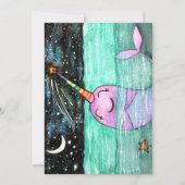 Invitation Fête d'anniversaire Narwhal (Devant)