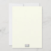 Invitation Fête d'anniversaire nounours (Dos)