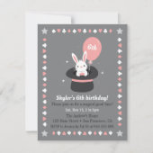 Invitation Fête d'anniversaire orientée magique d'enfants de (Devant)