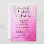 Invitation Fête d'anniversaire ou enterrement de vie de jeune (Dos)