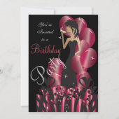 Invitation Fête d'anniversaire ou enterrement de vie de jeune (Devant)