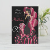 Invitation Fête d'anniversaire ou enterrement de vie de jeune (Debout devant)