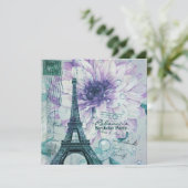 Invitation fête d'anniversaire parisienne (Debout devant)