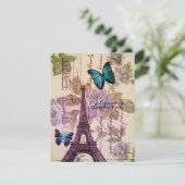 Invitation fête d'anniversaire parisienne de Tour Eiffel (Debout devant)