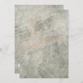 Invitation Fête d'Anniversaire Parisienne vintage (Devant / Derrière)