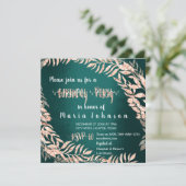 Invitation Fête d'Anniversaire Parties scintillant Rose Gold  (Debout devant)