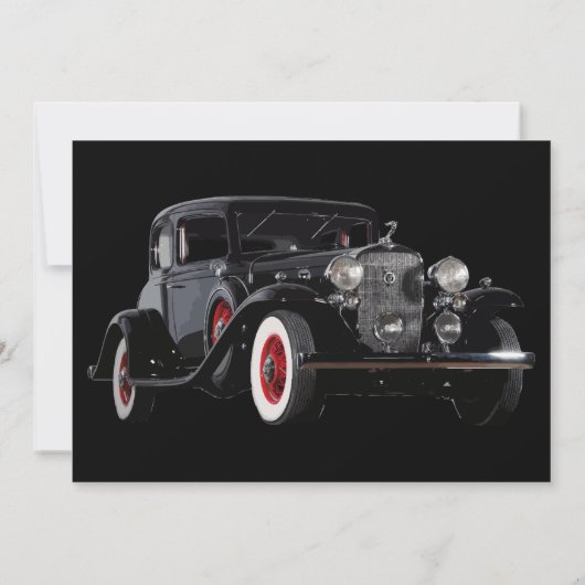 Invitation Fête d'anniversaire pas ancienne mais classique (Dos)