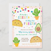 Invitation Fête d'anniversaire - pas de temps pour la sieste (Devant)