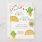 Invitation Fête d'anniversaire - pas de temps pour la sieste (Devant)