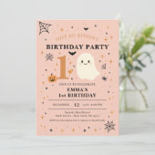 Invitation Fête d'anniversaire pas si effrayante de 1ère anné (Debout devant)