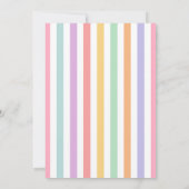 Invitation Fête d'anniversaire pastel de 2 ans de Two Silly G (Dos)