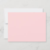 Invitation Fête d'anniversaire pastel rose (Dos)