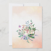 Invitation Fête d'anniversaire Pastel rose bébé (Dos)