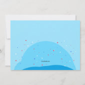 Invitation Fête d'anniversaire patriotique (Dos)