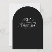 Invitation Fête d'anniversaire personnalisée 30 ans RIP 20 an (Dos)