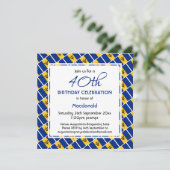 Invitation Fête d'anniversaire personnalisée du DRAPEAU BARBA (Debout devant)