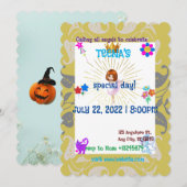 Invitation Fête d'anniversaire PERSONNALISÉE et agréable (Devant / Derrière)