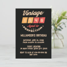 Fête d'anniversaire personnalisée Huitante vintage