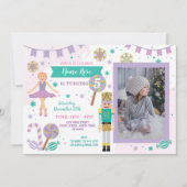 Invitation Fête d'anniversaire Photo Casse-noisette Ballet de (Devant)
