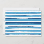 Invitation Fête d'anniversaire Photo Garçon Super Cool Piscin (Dos)