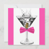 Invitation Fête d'anniversaire Pink Martini (Dos)