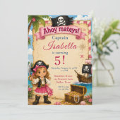Invitation Fête d'anniversaire pirate (Debout devant)