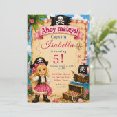 Invitation Fête d'anniversaire pirate (Debout devant)