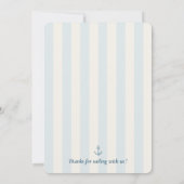 Invitation Fête d'anniversaire pirate | Joli capitaine Ahoy (Dos)