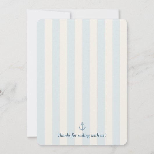 Invitation Fête d'anniversaire pirate | Joli capitaine Ohé (Dos)