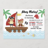 Fête d'anniversaire pirate ours pour garçons