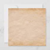 Invitation Fête d'anniversaire pirate rustique avec vieux bat (Dos)