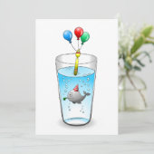 Invitation Fête d'anniversaire Piscine (Debout devant)