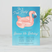 Invitation Fête d'anniversaire Piscine (Debout devant)