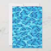 Invitation fête d'anniversaire piscine d'hiver (Dos)