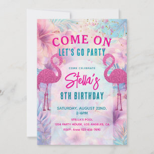 Invitation Fête d'anniversaire piscine Fête piscine