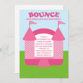 Invitation Fête d'anniversaire pleine d'entrain de Chambre de (Devant / Derrière)