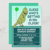 Invitation Fête d'anniversaire plus ancienne de obtention (Devant / Derrière)