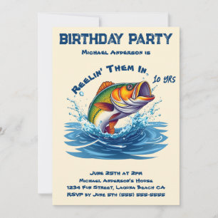 Invitation Fête d'anniversaire-Poisson