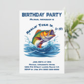 Invitation Fête d'anniversaire-Poisson (Debout devant)
