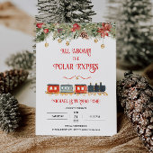 Invitation Fête d'anniversaire Polar Express