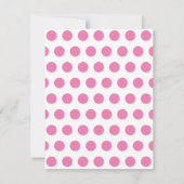 Invitation Fête d'anniversaire Polka Dots Crêpes et Pyjamas (Dos)