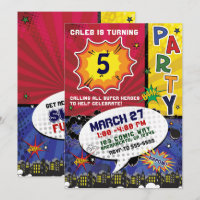 Fête d'anniversaire Pop Art de bande dessinée