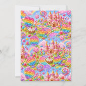 Invitation Fête d'anniversaire Pop-It Candyland (Dos)