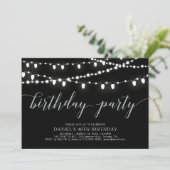 Invitation Fête d'anniversaire pour adultes (Debout devant)