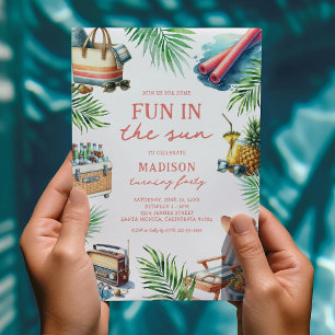 Invitation Fête d'anniversaire pour adultes : Amusement au so