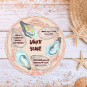 Invitation Fête d'anniversaire pour adultes Huîtres grillées,