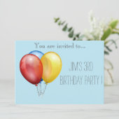 Invitation Fête d'anniversaire pour bébé ou tout petit enfant (Debout devant)
