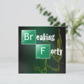 Invitation Fête d'anniversaire pour briser 40 ans (Debout devant)